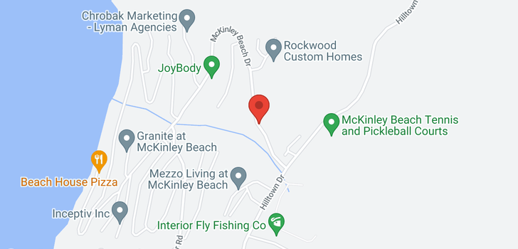 map of 3346 McKinley Beach Drive